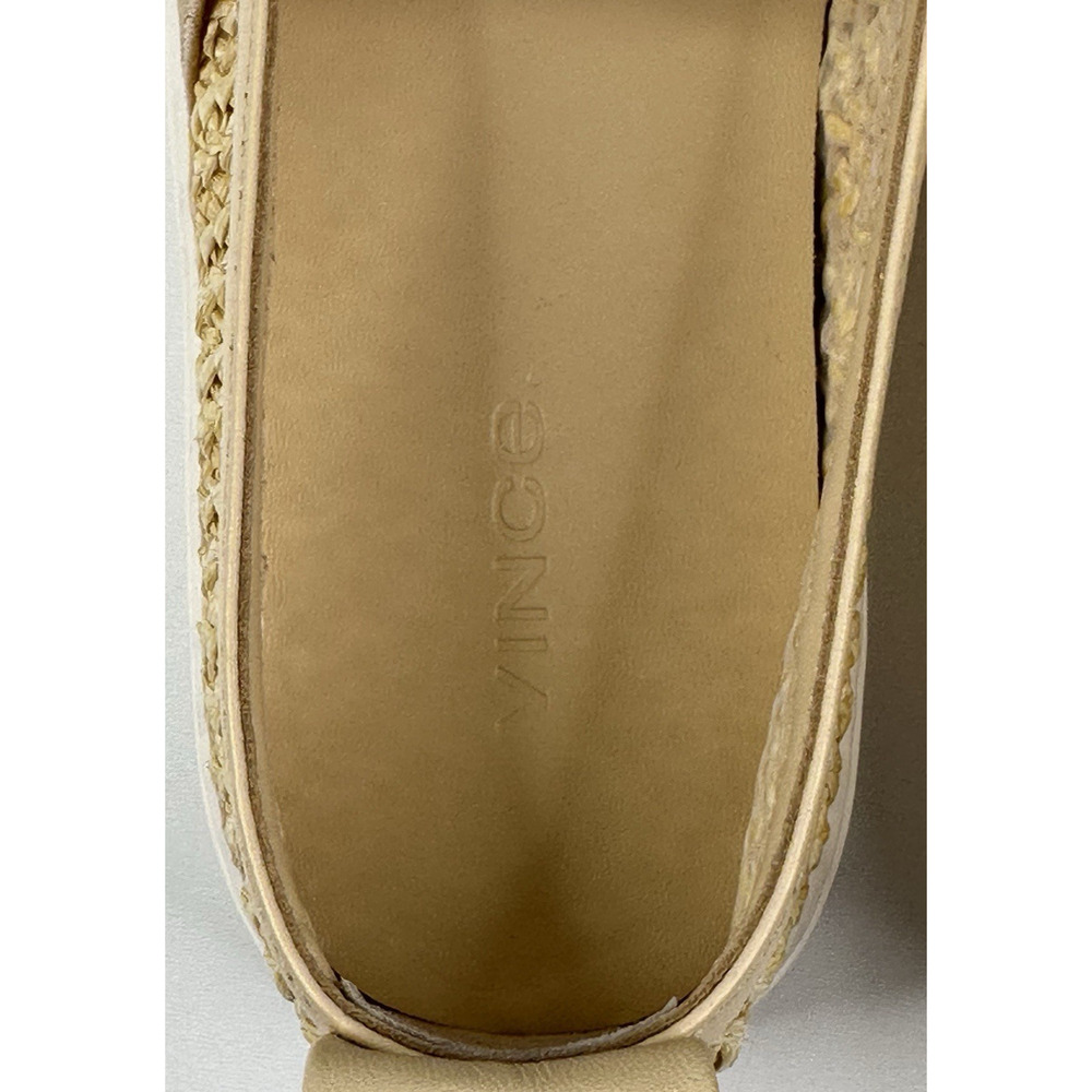 Vince Blair Natural Raffia Womens Slip On Sneakers Size 7.5M New $176 - Picture 8 of 10